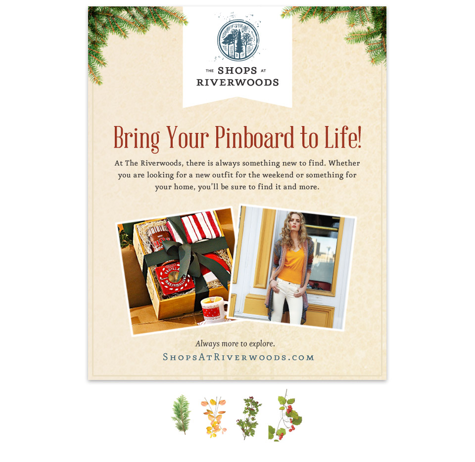 Shops at Riverwoods Marketing Guidelines Design Sample